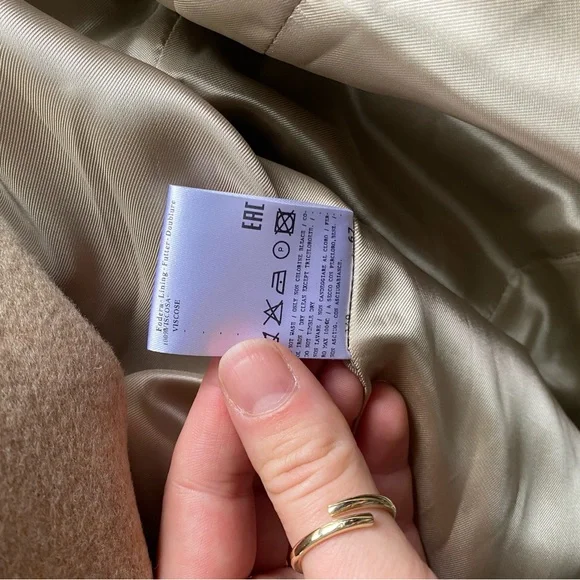 Capolavoro Loro Piana fabric Women'sVIGIN WOOL COAT CAMEL SZ -IT44 8US - Picture 4 of 12